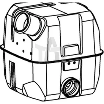 Tlumič výfuku Střední-/zadní tlumič výfuku DINEX DIN68336