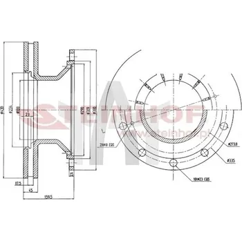 Auto-moto Brzdový kotouč STEINHOF SMT009007