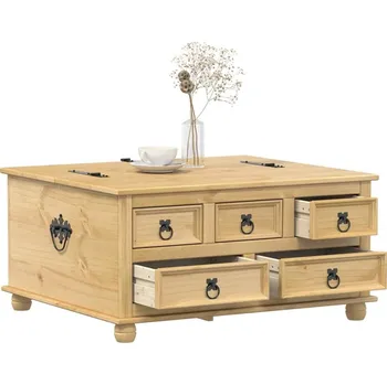 Truhla vidaXL Úložný box Corona 90 x 78 x 45 cm masivní borové dřevo [4002770]