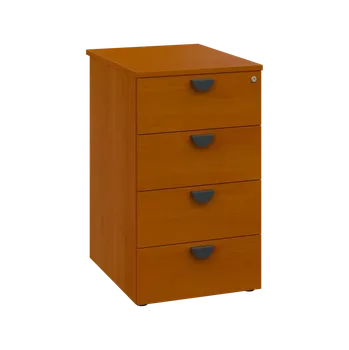 Zásuvkový kontejner TKC - 61 kontejner přístavný, 4-zásuvkový, deska 18 mm, centrální zámek, třešeň šumavská