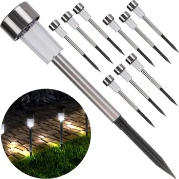 Venkovní osvětlení Solární zahradní svítidlo 30x4.5cm, sada 10ks KELTIN, , ,