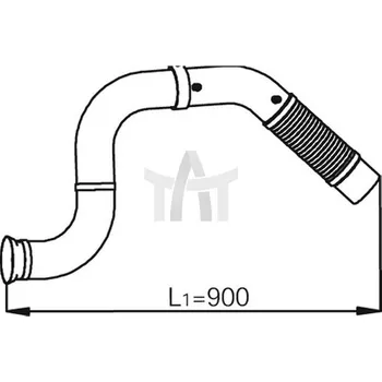 Výfuková trubka Výfuková trubka DINEX DIN53138