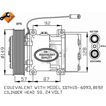 Kompresor klimatizace Kompresor - klimatizace NRF NRF32699