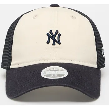 Kšiltovka Kšiltovka New Era Trucker MLB 9TWENTY New York Yankees Light Cream/ Navy Universal