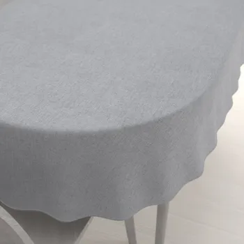 ubrus Dekorační oválný ubrus BKW-208 Šedé žíhaní 100x140 cm