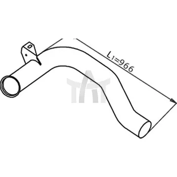 Výfuková trubka Výfuková trubka DINEX DIN22157