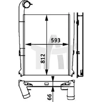 Turbodmychadlo Chladič turba NRF NRF30216