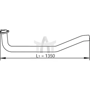 Výfukový systém Výfuková trubka DINEX DIN47146
