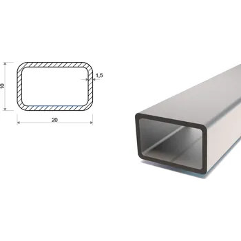 Stavební profil Pozinkovaný jekl 20x10x1,5
