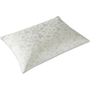 Povlak na dekorativní polštářek Damaškový povlak na polštář 40x60 GALA Bylinkový ráj šedozelený