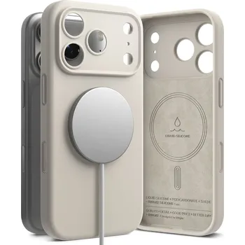 Pouzdro na mobilní telefon KRYT RINGKE SILICONE MAGNETIC MAGSAFE IPHONE 17 PRO MAX STONE