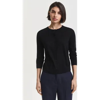 Dámský svetr KARDIGÁN GANT FINE MERINO C-NECK CARDIGAN BLACK