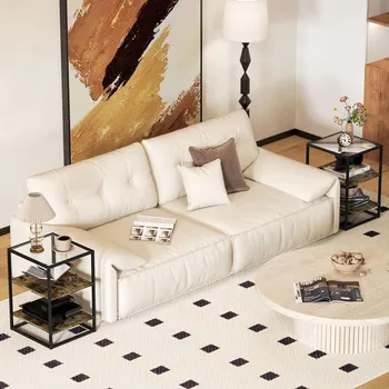 Servírovací stolek HOMCOM Sada 2 odkládacích stolků 496259