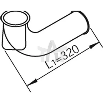 Výfuková trubka Výfuková trubka DINEX DIN80636