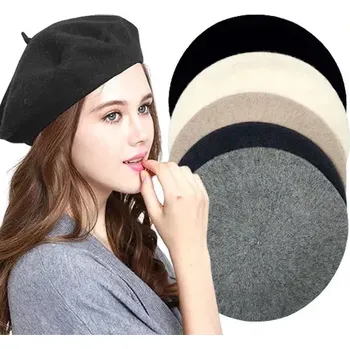 Zimní čelenka Dámská čepice baret