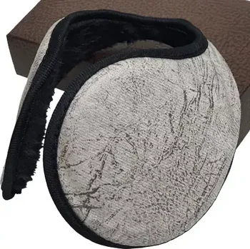 Zimní čelenka Zimní sluchátka na uši - žíhaná šedá