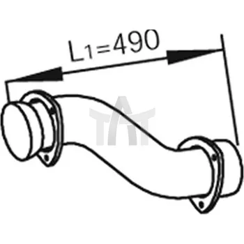 Výfuková trubka Výfuková trubka DINEX DIN82161