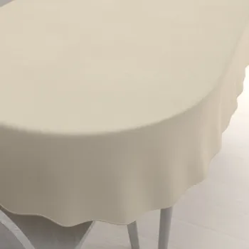 ubrus Dekorační oválný ubrus BKU-121 Latte 100x140 cm