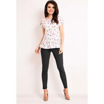 Cizojazyčná kniha Infinite You Woman's Blouse M130 Ecru/Pattern Infinite You bílá 2507964