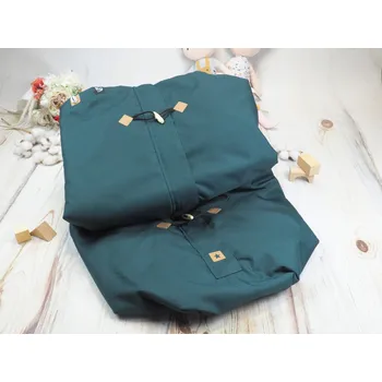 Dětská deka Deka nepadací nepromokavá JARNÍ/PODZIMNÍ (smaragd, černý fleece)