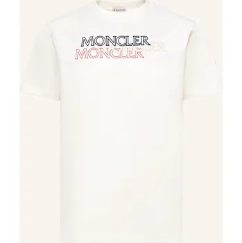 Pánské tričko Moncler Pánské Tričko, bílá, XL