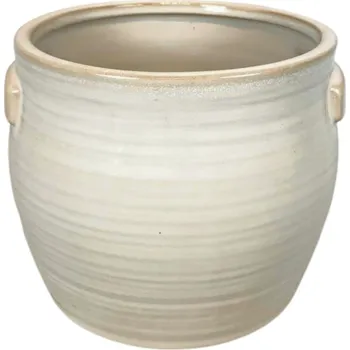 Květináč Keramický bílý džbán 12,6 cm