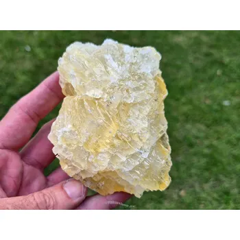 Přírodní kámen Kalcit surový žlutý 406g Mexiko