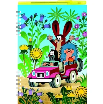 Zápisník Psací sada Školní zápisník Krtek + kuličkové pero Kniha