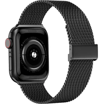 Příslušenství k chytrým hodinkám Milánský tah s přezkou pro Apple Watch 38/40/41/42(S10)mm Barevná varianta: Černá
