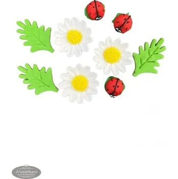 Jedlá dekorace na dort K-Decor Sedmikráska a berušky