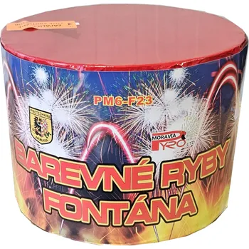 Zábavní pyrotechnika BAREVNÉ RYBY - multifunkční fontána