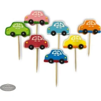 Jedlá dekorace na dort K-Decor Cukrová autíčka na zapíchnutí