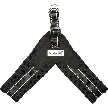 Postroj pro psa Doodlebone Postroj Boomerang Coal Velikost: 8-10