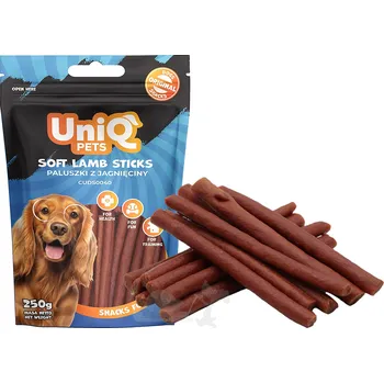 Pamlsek pro psa UNIQ Pets jehněčí tyčinky 250g (měkké)