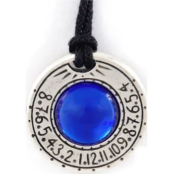 Hodiny Náhrdelník a sluneční hodiny Jupiter - modrý kámen