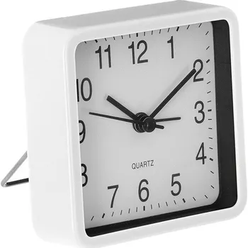 Budík Atmosphera Tiché stolní hodiny s budíkem, bílé