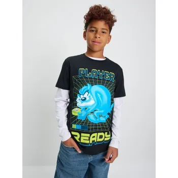 Chlapecké tričko Sinsay - Tričko Looney Tunes - černá - 664DY-99X - 664DY-99X-134