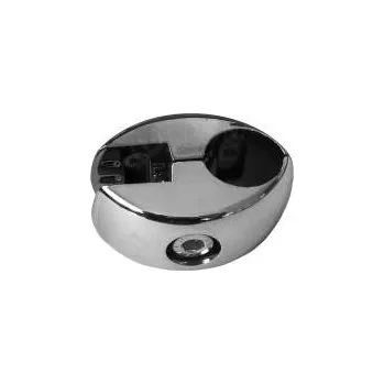 Prodejní regál Trubkový systém BLOCK 25, spojka na sklo a dřevo, chrom (MT)