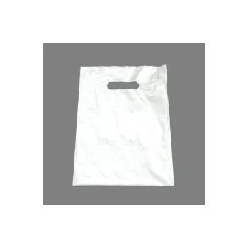 Nákupní taška Igelitová taška LDPE, 35 x 46+5 cm, bílá, 1 ks
