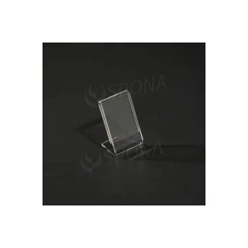 Plexi L stojánek A9, na výšku i na šířku, 52 x 37 mm