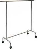 Štendr/stojan na šaty 1004B stohovatelný, výška 155, šířka 150 - 220cm,kovová kolečka