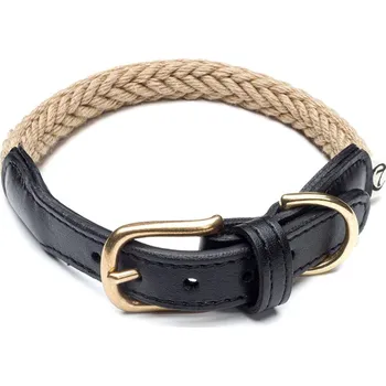 Obojek pro psa Cloud7 Obojek Planten Black / Nature Velikost: S