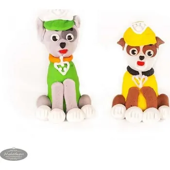 Jedlá dekorace na dort Tlapková patrola – Rubble a Rocky