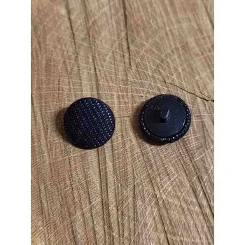 Knoflík Knoflík potažený průměr 17 mm barva černá