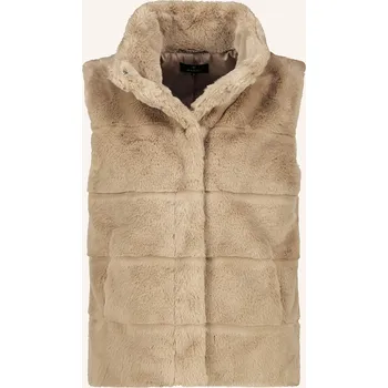 Dámská vesta Monari Dámská Vesta Z Umělé Kožešiny, černošedá, 34