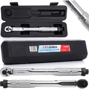 Sada nářadí Momentový klíč 1/4" 5-25 Nm s aretací, kalibrační certifikát TA4109