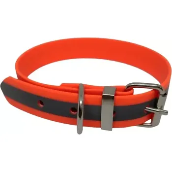 Obojek pro psa Reflexní obojek - délka 40 cm (Oranžový obojek)