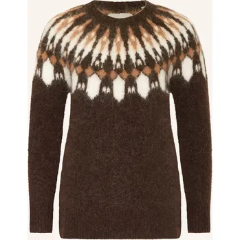 Dámský svetr Gant Dámský Svetr S Alpakou, tmavě hnědá / světle hnědá /...