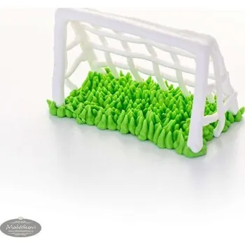 Jedlá dekorace na dort Fotbalová branka – cukrová dekorace (samostatná, 1 ks)