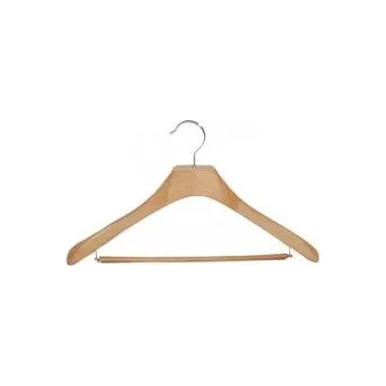 Ramínko Dřevěná ramínka/dřevěné ramínko Deluxe 70P, přírodní barva, šířka 45cm,s příčkou, 1ks